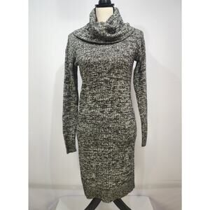a.n.a. Ribbed Cowl Neck Mid-Length Sweater Dress S